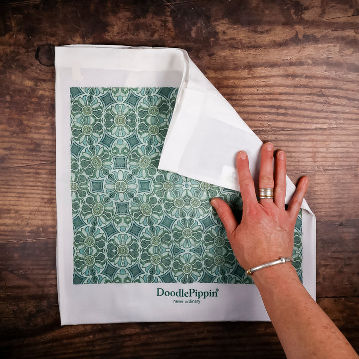 SALE - Aqua Pomegranate Tote Bag