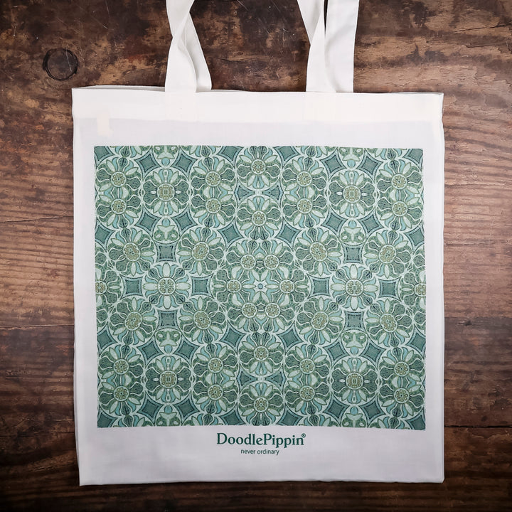 SALE - Aqua Pomegranate Tote Bag