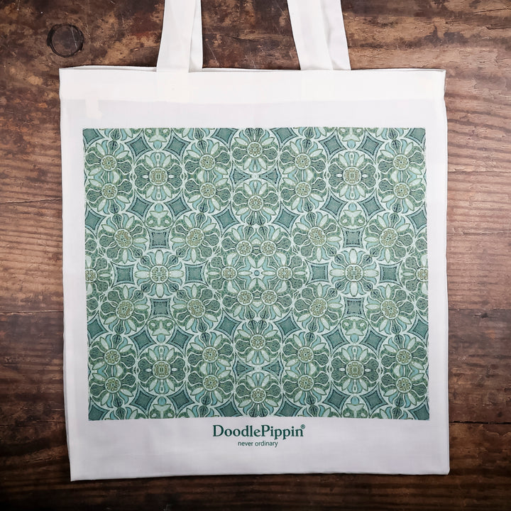 SALE - Aqua Pomegranate Tote Bag