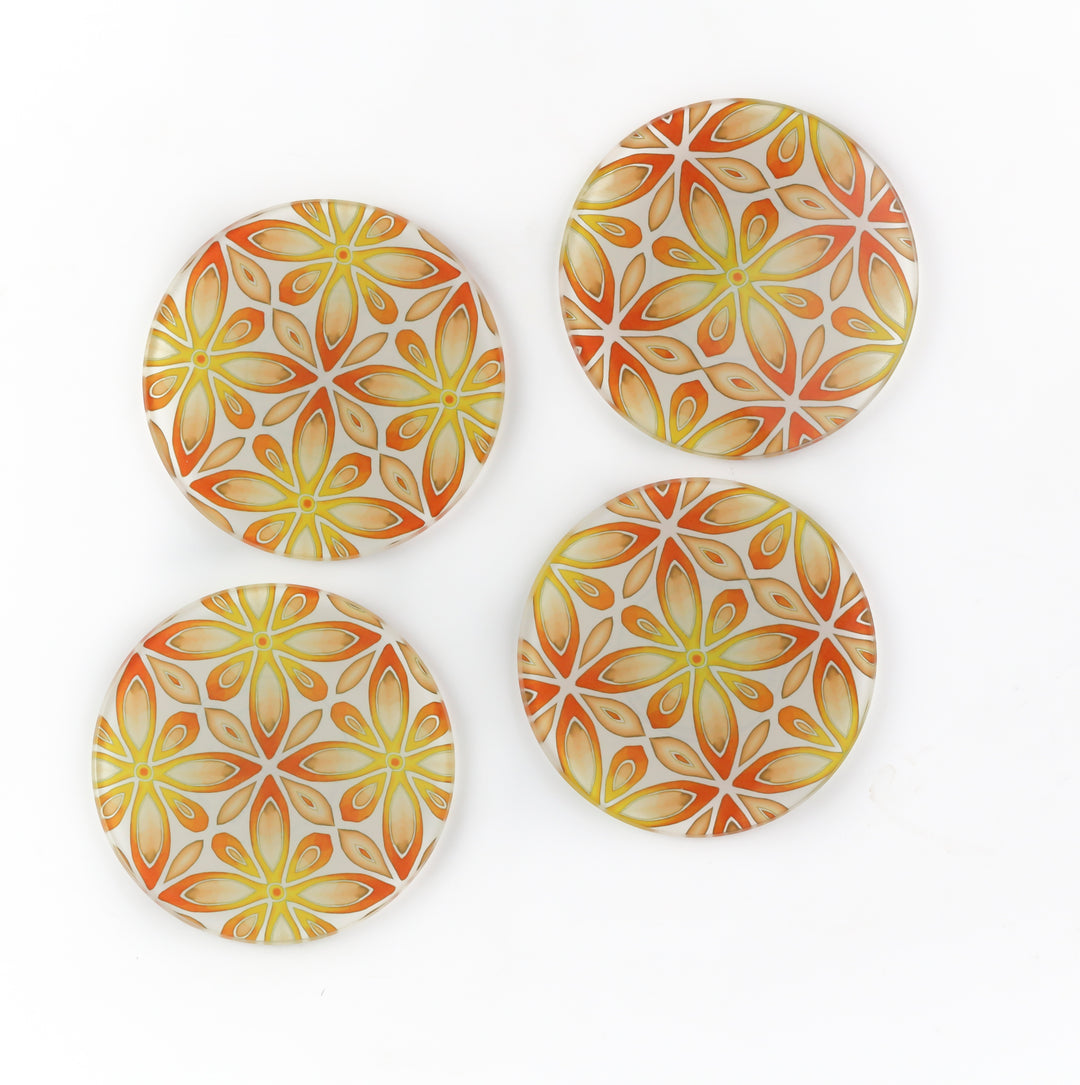 Orange / Yellow "Citrus" - Circular Worktop Protector