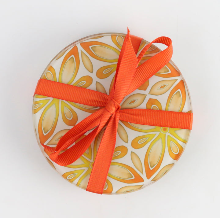 Orange / Yellow "Citrus" - Circular Worktop Protector