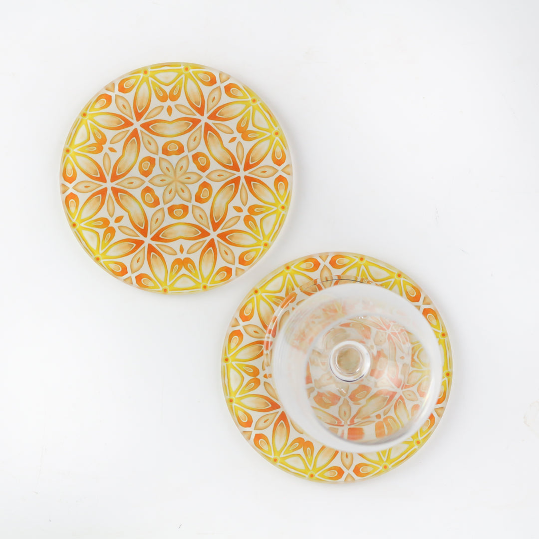 Orange / Yellow "Citrus" - Circular Worktop Protector