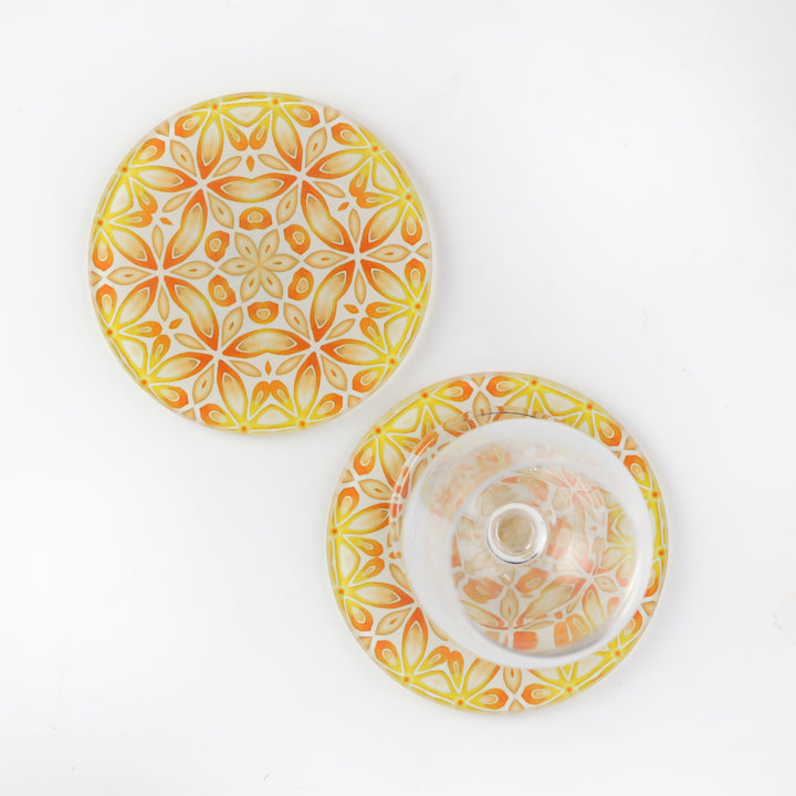 Orange / Yellow "Citrus" - Circular Worktop Protector
