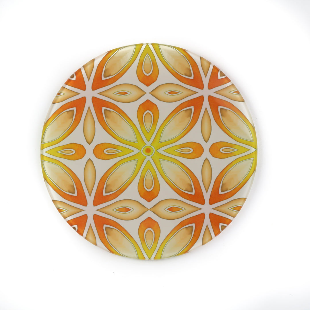 Orange / Yellow "Citrus" - Circular Worktop Protector