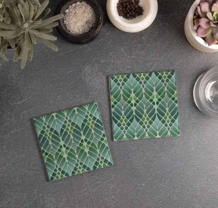 SALE : Interwoven Trees Coaster Set of Four - perfect