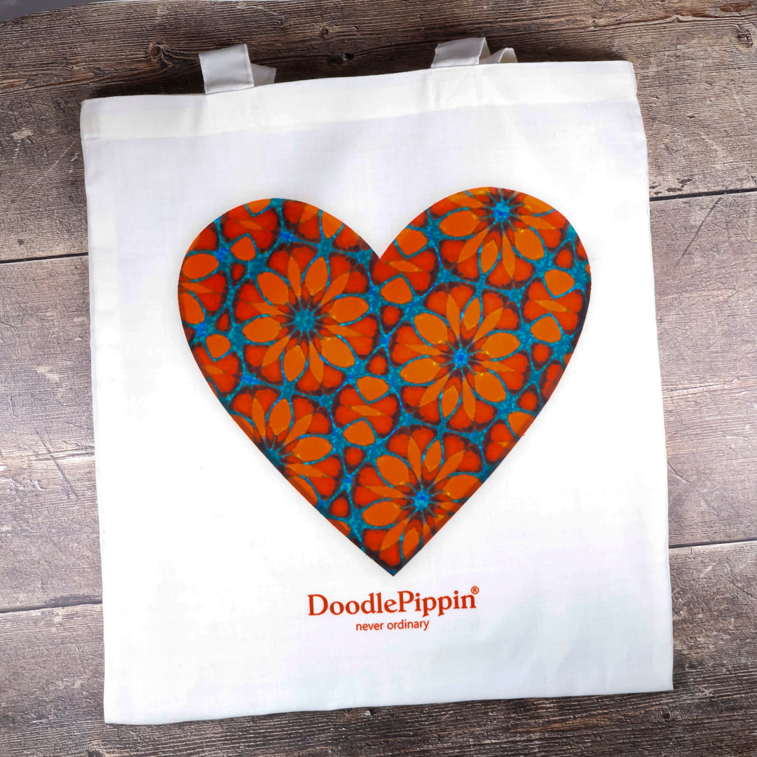 Moroccan Flower Heart Bag