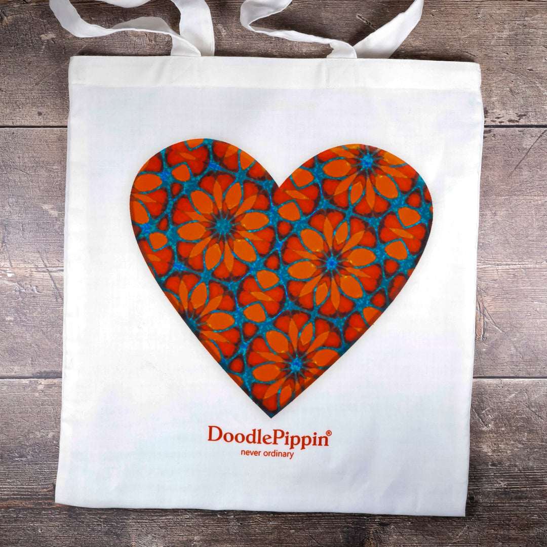 Moroccan Flower Heart Bag
