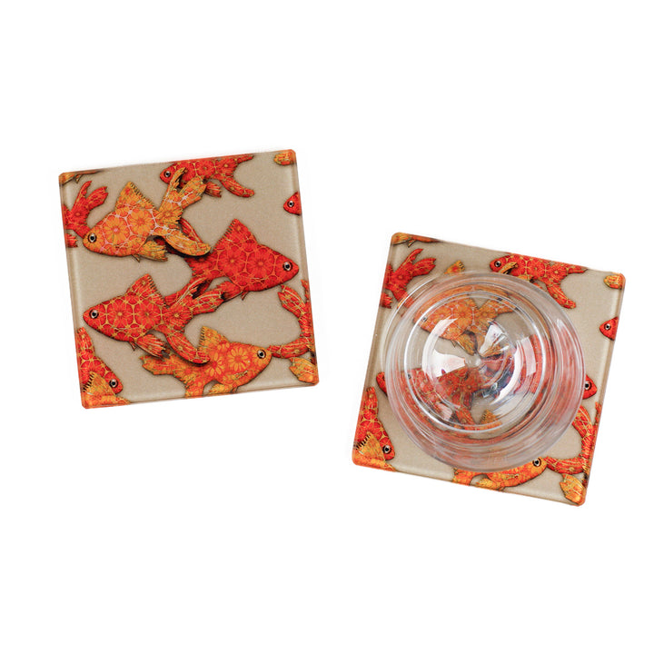 Goldfish on Stone - Coaster Set