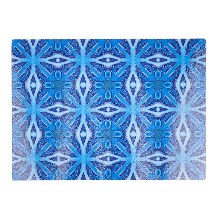 SALE - Large, Textured - Rich denim blue worktop protector