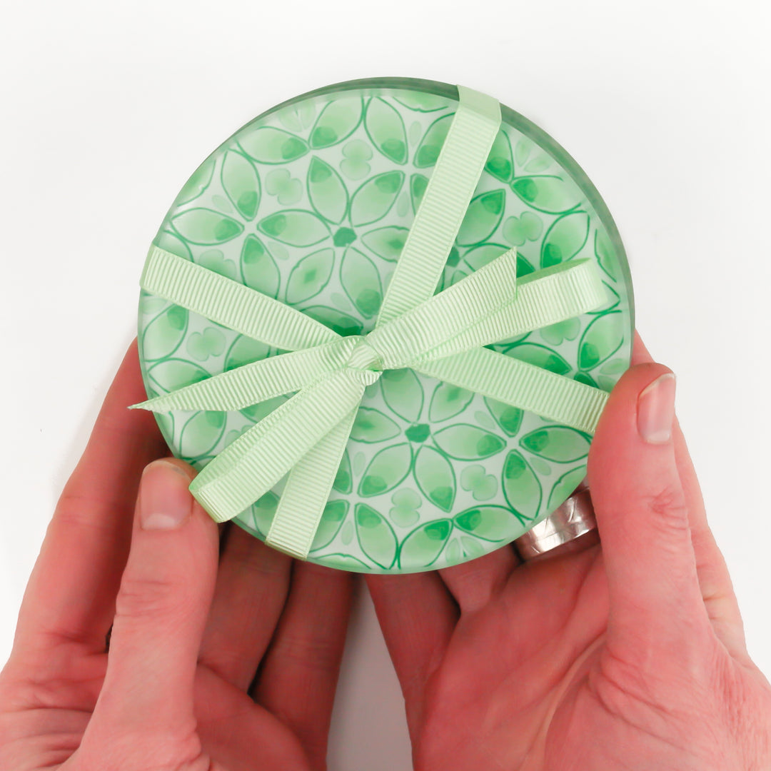 Green Pea Leaves - Coaster Set