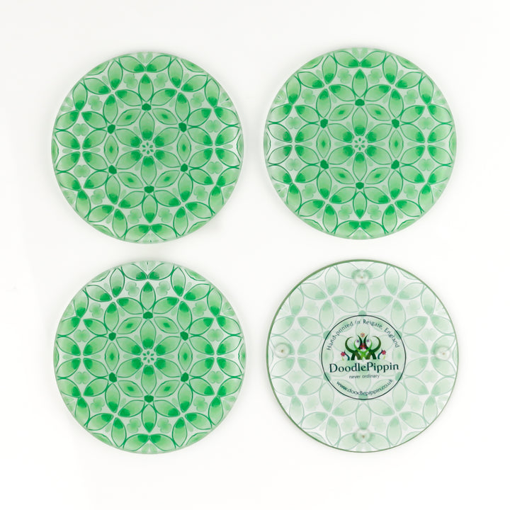 Green Pea Leaves - Coaster Set