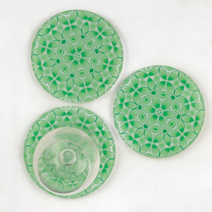 Green Pea Leaves - Coaster Set