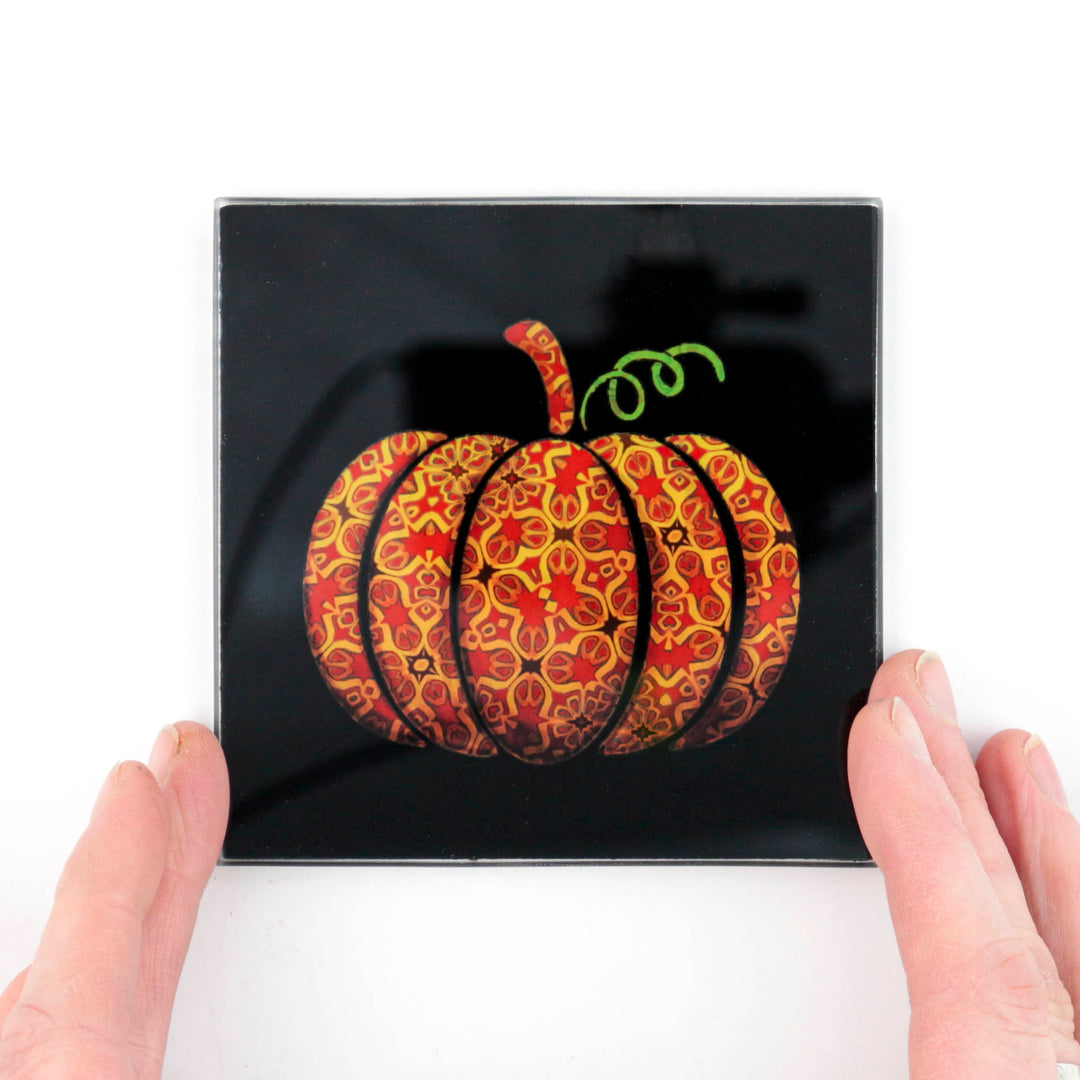Pumpkin - Halloween - Autumn-themed coaster