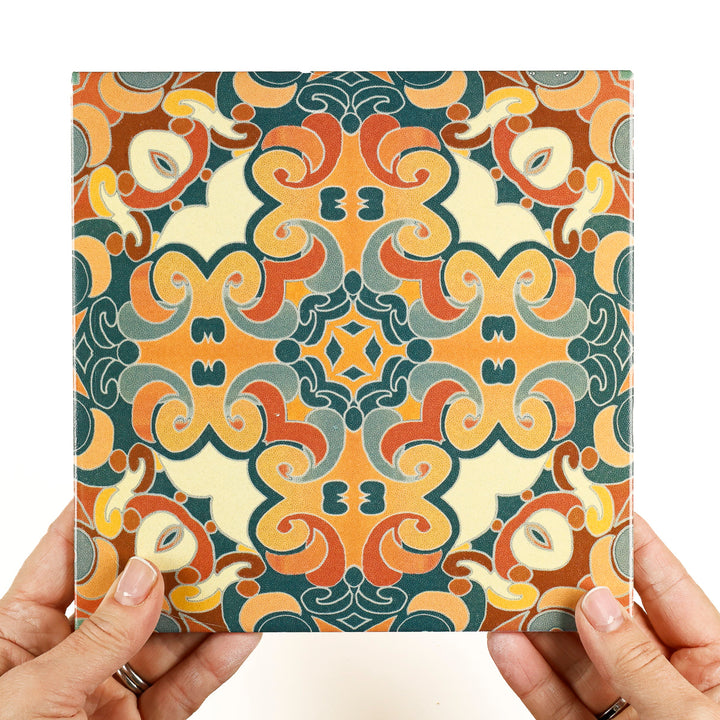 SALE SECONDS SET - 11 x 20cm Cantonese Tile  - Fired Ink version - Bargain price!