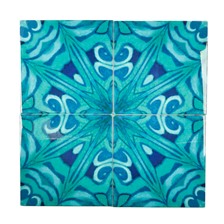 SALE SECONDS - Set of 8 x 20cm Agapanthus section tiles