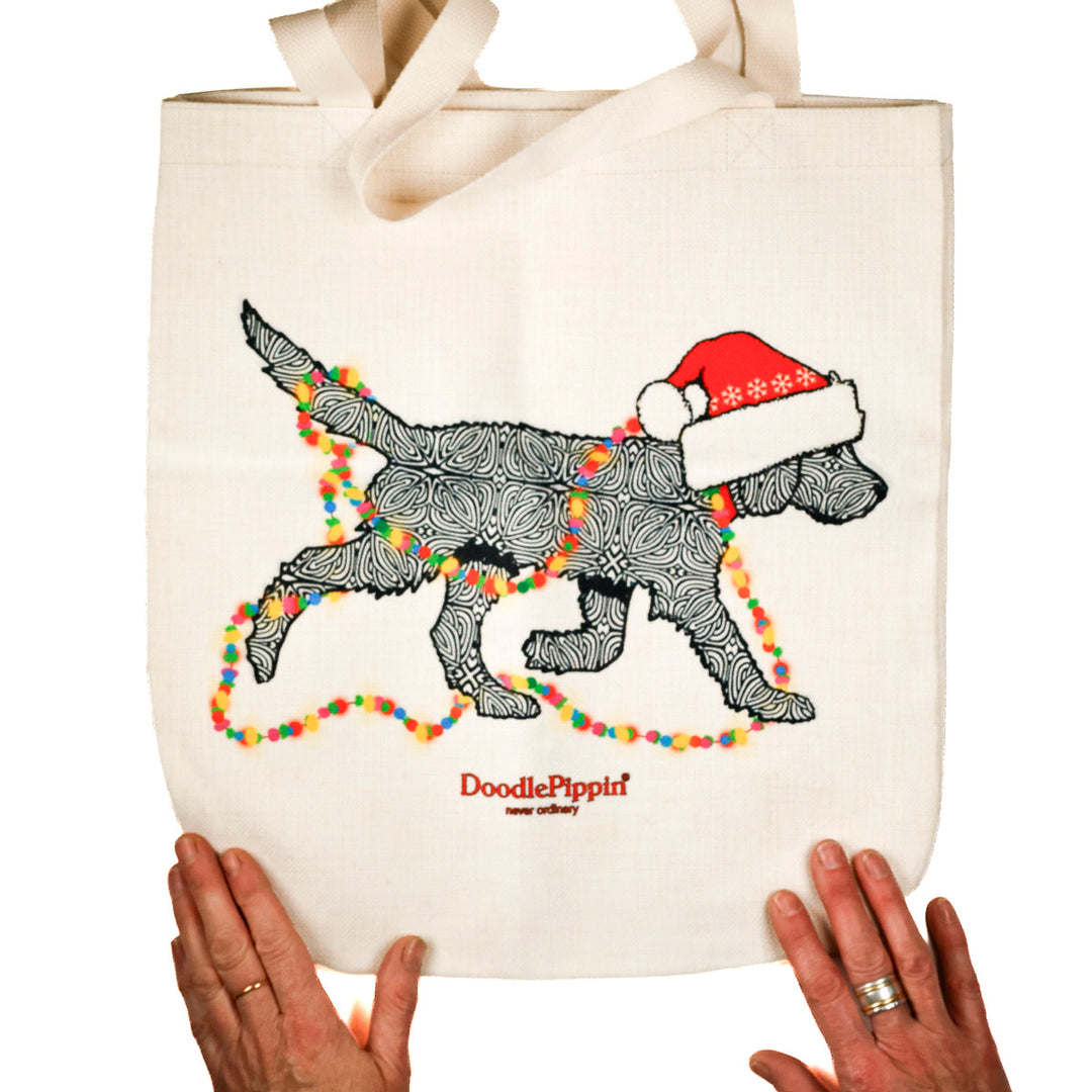 SALE Christmas Labrador Labradoodle Bag - Black
