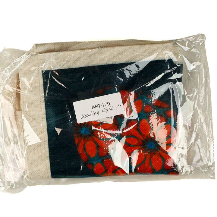 SALE SECOND Moroccan Flower Heart Bag - Dark Blue