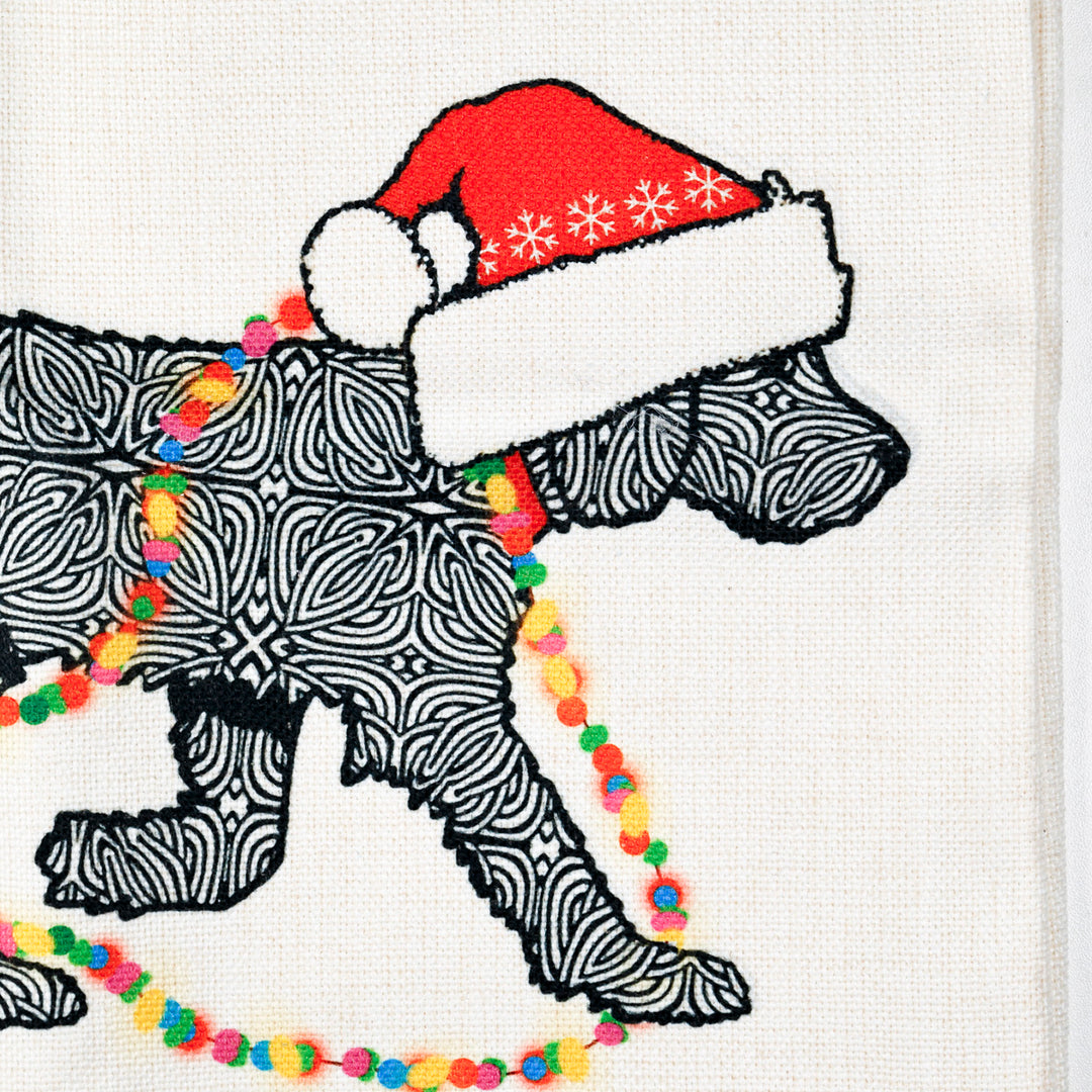 SALE Christmas Labrador Labradoodle Bag - Black