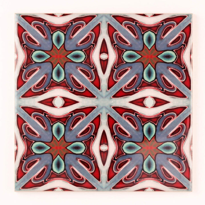 Rich maximalist Victorian tiles