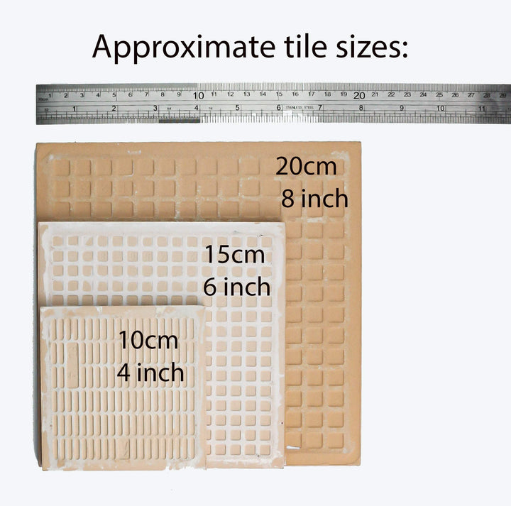 Soft Grey Blue Star tiles